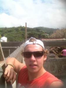 construction volunteer pose