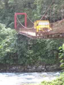 This is the shakiest bridge I've crossed in Costa Rica