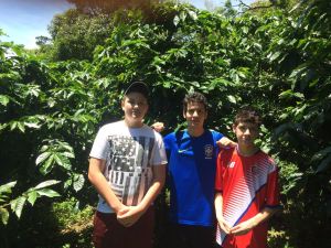 dave with host family