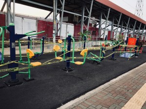 exercise bikes with caution tap